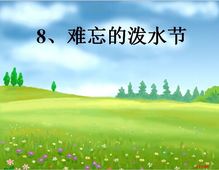 难忘的泼水节ppt课件